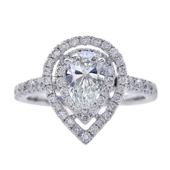 Avital & Co Jewelry Jewelry - 1.75 Carat Double Halo Diamond Engagement Ring